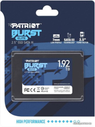 SSD накопитель Patriot Burst Elite PBE192TS25SSDR 1.92ТБ, 2.5", SATA III, SATA