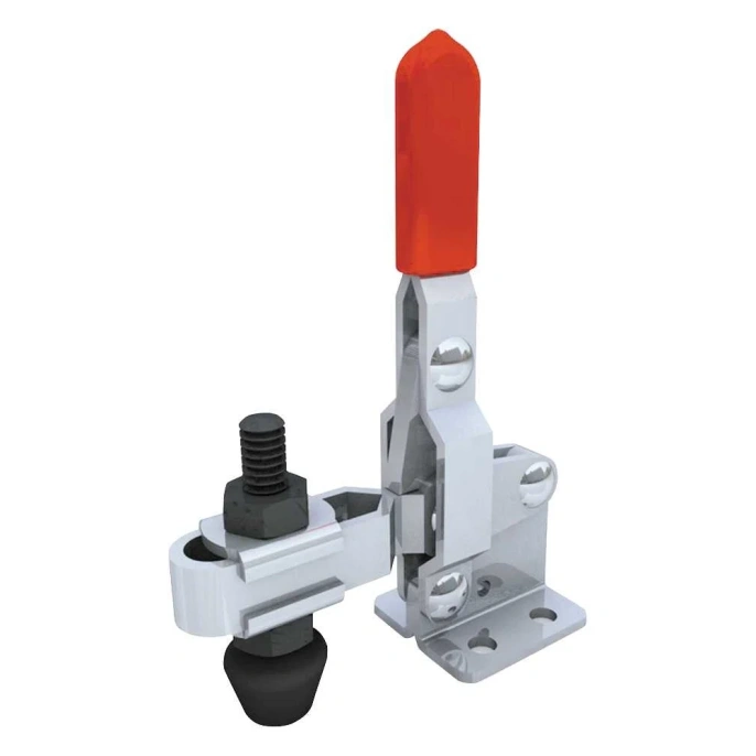 Прижимной вертикальный бугельный замок MFK-TORG с горизонтальным основанием, цинк GH-102B