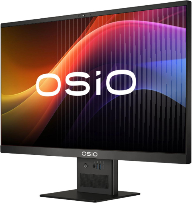 Моноблок Osio BaseLine B240i-024b 23.8" Full HD i3 1115G4 3 16Gb SSD512Gb UHDG без ОС GbitEth WiFi BT 84W Cam черный 1920x1080 RUS
