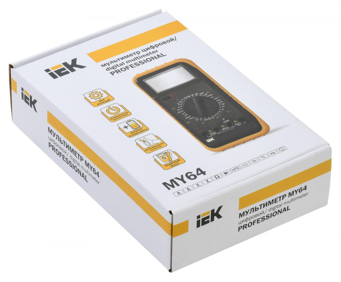 Мультиметр цифровой IEK Professional MY64, ручной [tmd-5s-064]