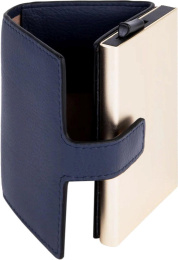 Чехол для кредитных карт Piquadro Lyra PP5649W92R/BLU4, кожа натуральная, синий