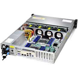 Серверный корпус Gooxi RMC2112-670-HSE-D 2U 12bay chassis ,Expander backplane rear 2*2.5"SAS/SATA 1300W 1+1 EU power cables rail kit 0.94.002.0116