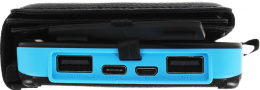 Мобильный аккумулятор Cactus CS-PBFSPT-10000 10000mAh 2.1A 2xUSB-A черный