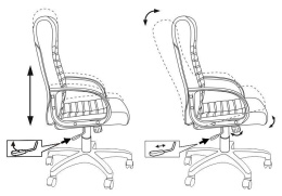 Кресло руководителя Бюрократ KB-10LITE, на колесиках, эко.кожа, черный [kb-10lite/black]