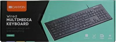 Клавиатура CANYON CNS-HKB2-RU Black USB