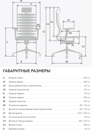 Кресло руководителя МЕТТА Equalizer L2-47D, экокожа, до 150кг, синхромеханизм, регулируемые 5D подлокотники,  черный