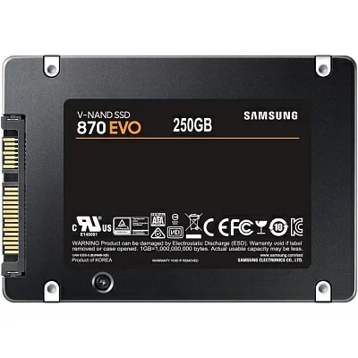 Накопитель SSD 250 Gb SATA 6Gb/s Samsung 870 EVO Series MZ-77E250BW (RTL) 2.5"