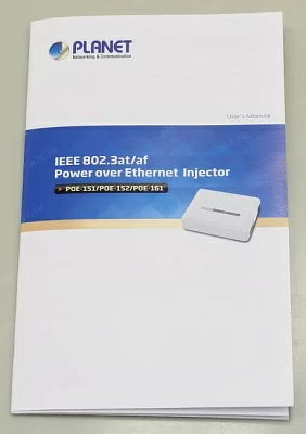 инжектор PLANET Technology Corporation. PLANET IEEE802.3at High Power PoE Injector - 30W