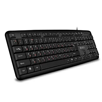 Клавиатура SVEN KB-S230 чёрная (104кл, каб. 2м) SV-018399