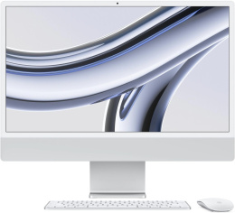 Моноблок Apple iMac A2874 24" 4.5K M3 8 core 4 8Gb SSD512Gb 10 core GPU macOS WiFi BT 143W клавиатура мышь Cam серебристый 4480x2520