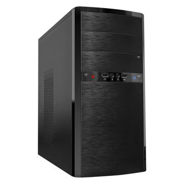 Корпус MiniTower Powerman ES722 Black PM-400ATX 2*USB 2.0,HD,Audio mATX 6111491
