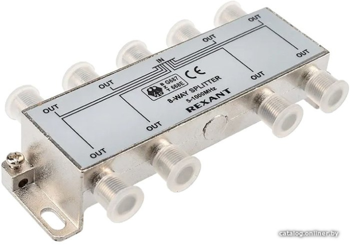 REXANT 05-6005 ДЕЛИТЕЛЬ ( SPLITTER ТВ х 8- WAY под F разъём 5-1000 МГц )