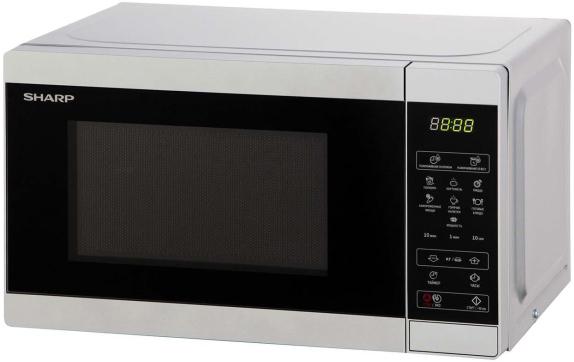 Микроволновая печь Sharp 20 л, 800 Вт,эмаль,серебристый, 440x258x324мм R2800RSL