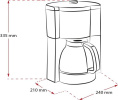 Кофеварка Melitta Look V Therm Timer Black Filter,  капельная,  черный  / нержавеющая сталь [1025-18]