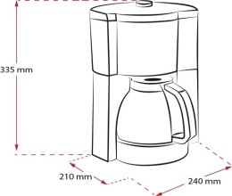 Кофеварка Melitta Look V Therm Timer Black Filter,  капельная,  черный  / нержавеющая сталь [1025-18]