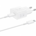 Сетевое зарядное устройство Samsung EP-T2510,  USB-C, USB-C, 25Вт, 3A, белый [ep-t2510xwegeu]