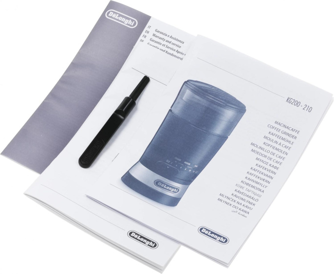 Кофемолка Delonghi KG200 170Вт сист.помол.:ротац.нож вместим.:90гр черный