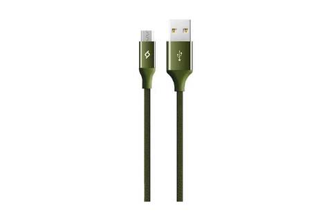 Кабель TTEC AlumiCable Micro USB Charge/Data Cable. Длина: 120см. Цвет: хаки зеленый
