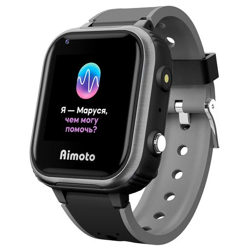 Смарт-часы Кнопка Жизни Aimoto Маруся IQ 4G,  1.44",  черный/черный [8108802]
