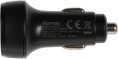 Автомобильное зарядное устройство HAMA H-183327, USB-C, USB-C, 18Вт, 3A, черный [00183327]