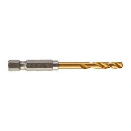 Сверло по металлу Milwaukee RedHEX HSS-TiN 4.2мм (48894709) (спиральный, длина общая: 74мм , длина рабочая: 28мм, угол заточки 135°, титановое покрытие, шестигранный хвостовик 1/4")