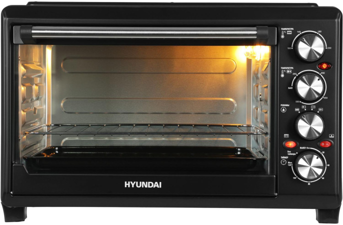 Мини-печь Hyundai MIO-HY086 38л. 1600Вт черный