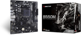 Материнская плата BIOSTAR B550MT Soc-AM4 B550 PCI-E HDMI+DP GbLAN SATA MicroATX 2DDR4 RTL