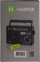 Радиоприемник настольный Harper HDRS-099 черный USB SD/microSD