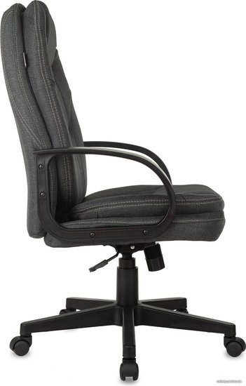 Кресло руководителя Бюрократ CH-868LT Fabric серый 38-417 крестов. пластик