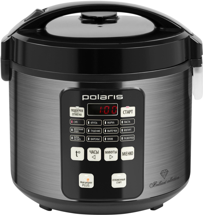 Мультиварка Polaris PMC 0593AD,  770Вт,   серебристый/черный