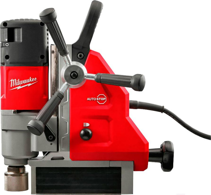 Дрель Milwaukee MDP 41 4933451014 безударная, на магнитной станине, 1200 Вт, питание: от сети, 220V, обороты: 730 об/мин, сверло: до 41 мм, глубина: до 50 мм