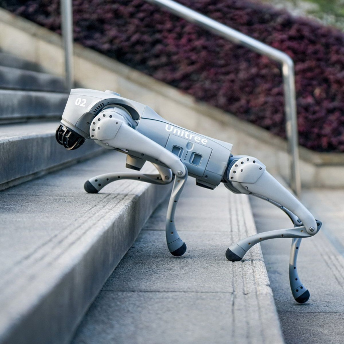 Бионический четырехопорный робот бренда Unitree модели Go2 версии EDU Plus