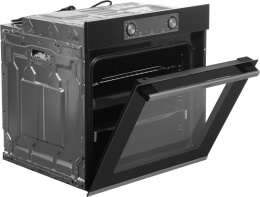 Духовой шкаф электрический Gorenje BOSX6737E09BG,  77л,  дверца с 2 стеклами,  черный