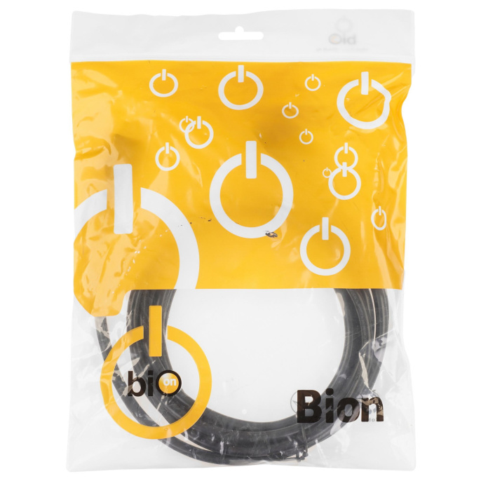 Bion Кабель питания Bion BXP-PC-186-VDE-3M 3м, евровилка с заземлением, 0.75мм, Schuko-C13, 10А, черный