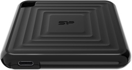 512ГБ Внешний диск SSD Silicon Power PC60 SP512GBPSDPC60CK, USB-C, запись - 500МБ/с, чтение - 540МБ/с, черный