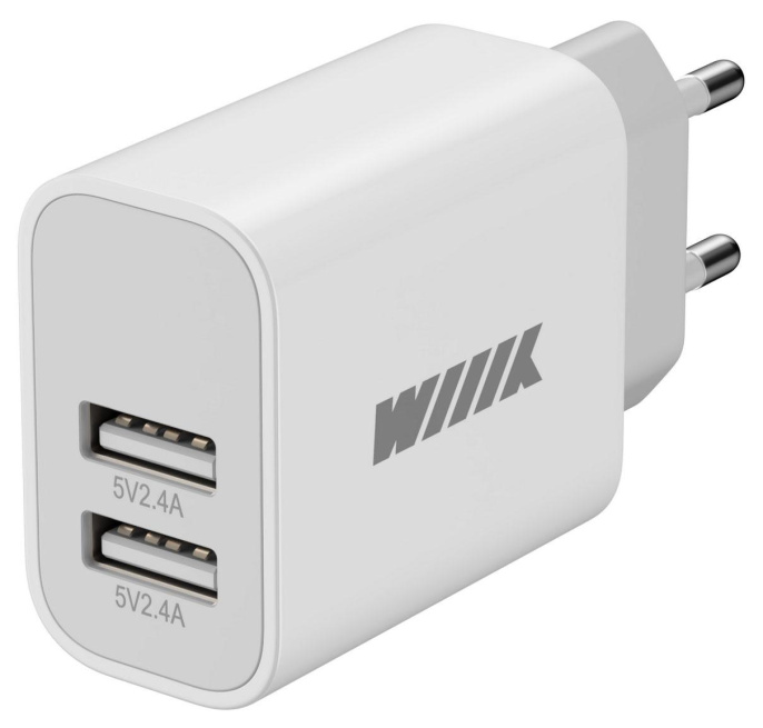 Сетевое зарядное устройство Wiiix UNN-1-2-04-W,  USB-C, 2.4A, белый