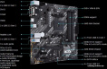Материнская плата Asus PRIME B550M-K Soc-AM4 AMD B550 4xDDR4 mATX AC`97 8ch 7.1 GbLAN RAID+VGA+DVI+HDMI