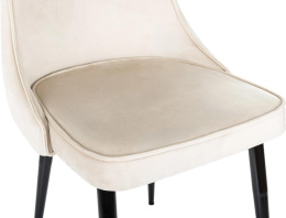 Стул для дома Бюрократ CH-K4 бежевый Holland 06 металл черный на ножках CH-K4_1/HL07