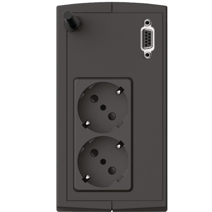 Источник бесперебойного питания/ UPS Сайбер Электро СТАРТ ПЛЮС-700ВА-ЕВРО Линейно-интерактивный 700ВА/360Вт. RS-232 2 EURO 12В /5Ач.