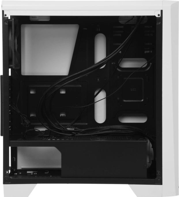 Корпус ATX Aerocool Cylon, Midi-Tower, без БП,  белый [cylon wh]