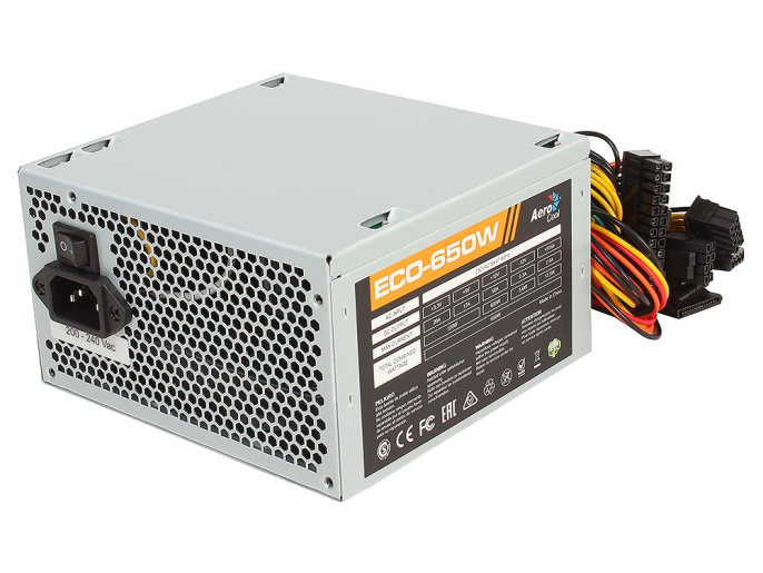 Блок питания 650W AeroCool ECO-650W