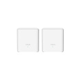 Бесшовный Mesh роутер TENDA EX3,  Wi-Fi 6,  AX1500,  2.4/5ГГц, 1 WAN/LAN, белый, 2 шт. в комплекте [ex3(2-pack)]