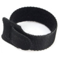 Cablexpert Хомуты-липучки на основе ленты Velcro® VT-200x11BK 200 x 11 мм, черные 12 шт.
