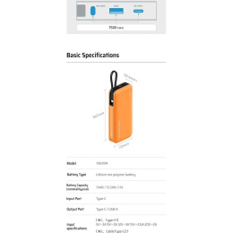 Внешний аккумулятор CUKTECH PB200N 20000mAh 55W Dark Grey CUKP200NGLDG