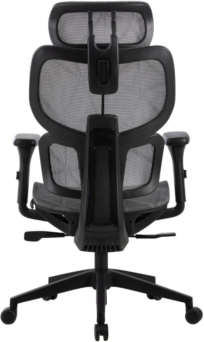 Кресло Cactus Cs-Mc555 черный/серый сетка с подголов. крестов. пластик пластик черный