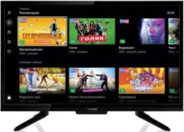 24" Телевизор YUNO ULX-24TCS221 HD, СМАРТ ТВ, YaOS, черный