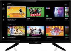 24" Телевизор YUNO ULX-24TCS221 HD, СМАРТ ТВ, YaOS, черный