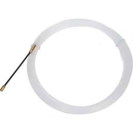 Нейлоновая кабельная протяжка HLT НКП диаметр 3мм длина 5М с наконечниками белая 084-18-001