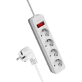 Сетевой фильтр КОСМОС 1,5м, 4 гнезда, пвс 3x0,75мм2, белый FKsm1.5m-4g(W)