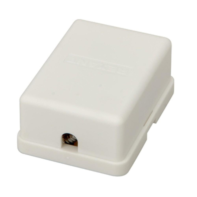 Rexant 03-0002 Розетка телефонная внешняя, 2 порта UTP, RJ-14 6P4C , CAT 3